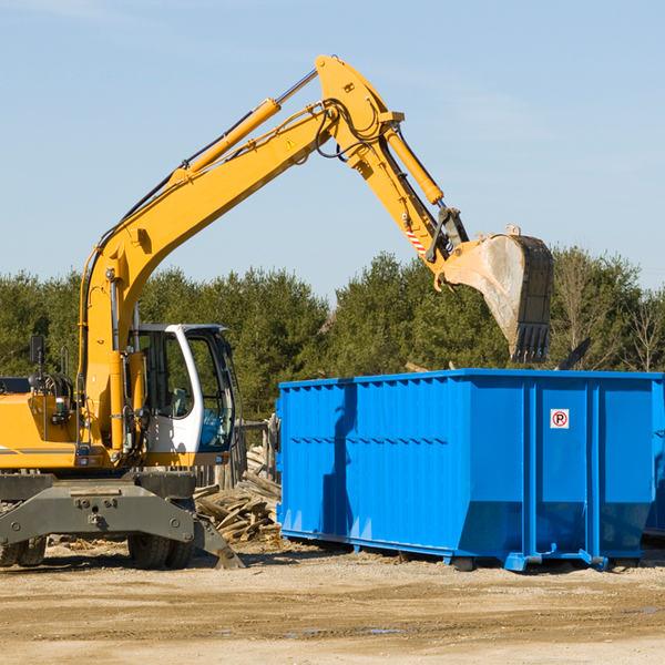 can i request a rental extension for a residential dumpster in Fairfield